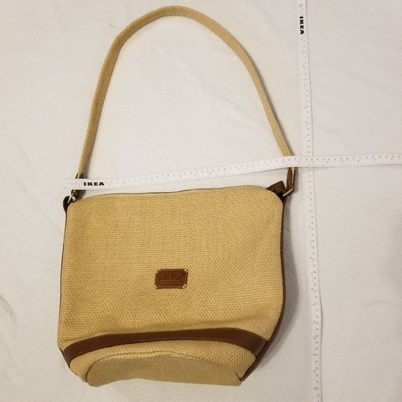 Wicker Woven Bucket Bag for Summer Vintage Liz Claiborne - Picture 12 of 13